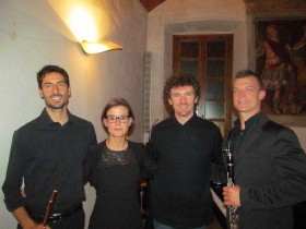 Con il flautista Marco Rainelli, il pianista Roberto Olzer ed il clarinettista Simone Margaroli
